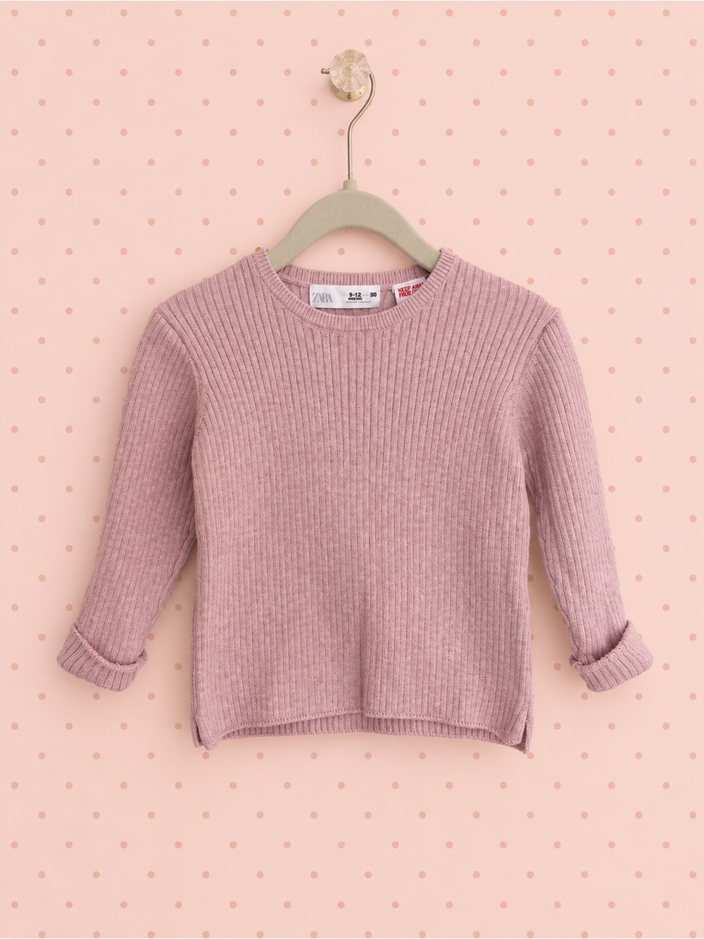 Zara Buttoned Ribbed Sweater